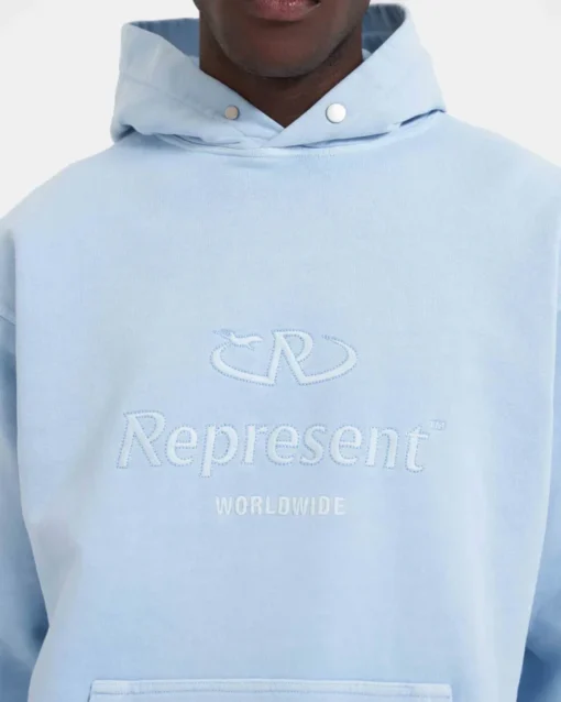 Worldwide Hoodie Sky Blue